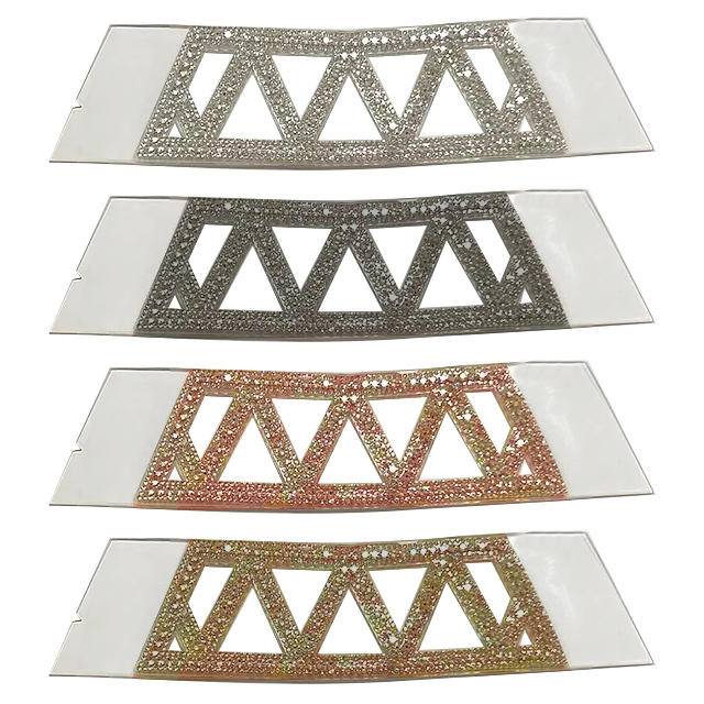 Customised Pu Material Decorative Rhinestone Shoes On Accessories For Women And Ladies Sandals High Heels Slippers Wholesale