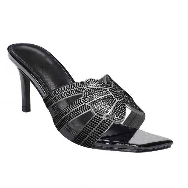 Luxury Rhinestone Butterfly Bow Shoe Uppers Handmade Bling Crystal Diamond Decorative Accessories for Lady Sandals Slippers - Image 2