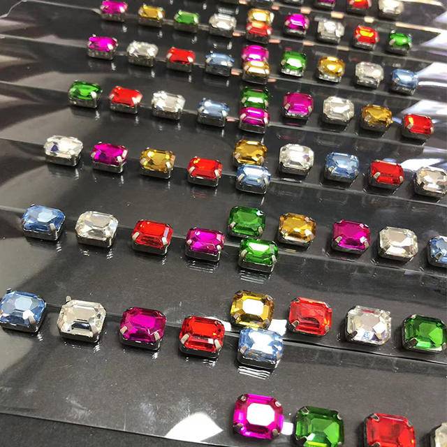 Fashionable Wear-resistant Shoe Upper Diamond-set Slipper Head Sandal Decoration Rhinestone Glass Upper High Heel Accessories - Image 8