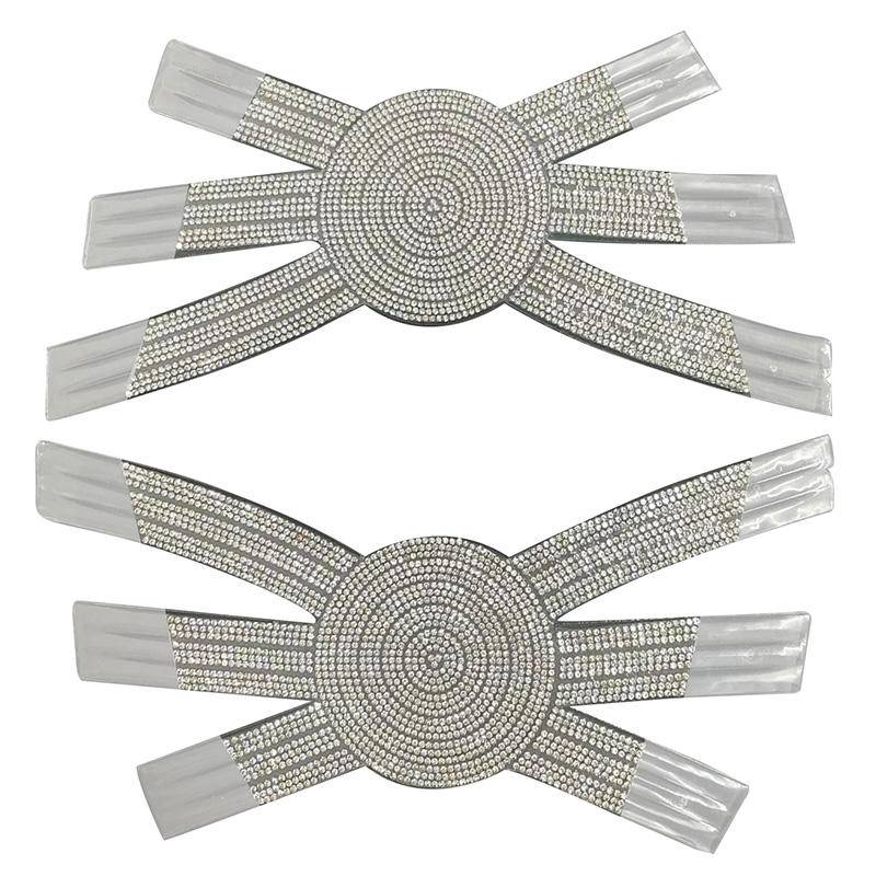 Rhinestones Diamond TPU Material Shining Fashion Shoes Decoration Body Stocking Accessories for Women's Shoes Slipper Upper - Image 5