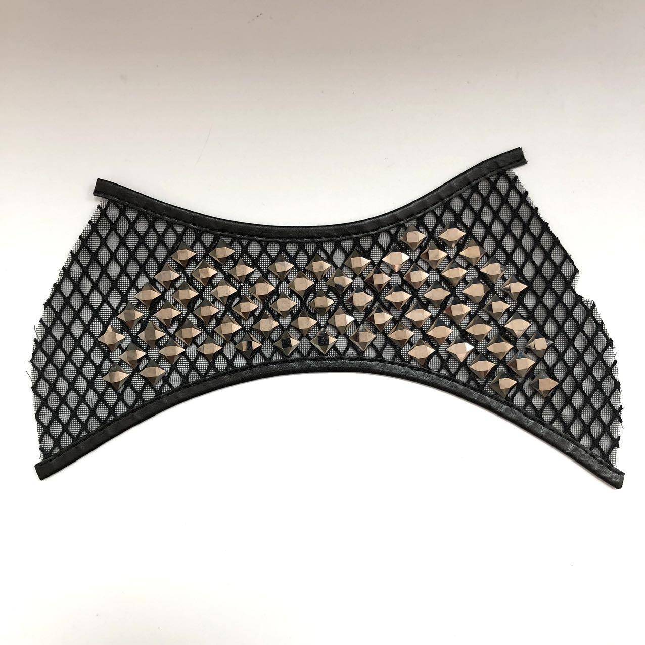 New style mesh fabric with colorful rhinestones shoe upper materials sandal toe material shoe accessories semi-finished products - Image 3