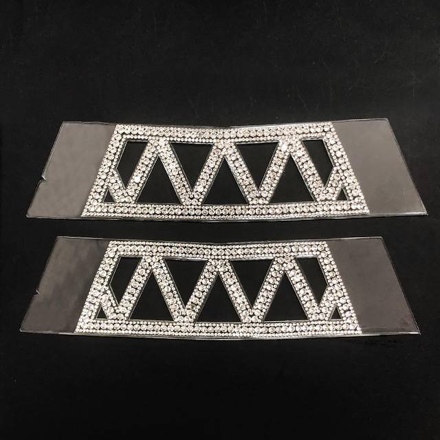 Customised Pu Material Decorative Rhinestone Shoes On Accessories For Women And Ladies Sandals High Heels Slippers Wholesale - Image 6
