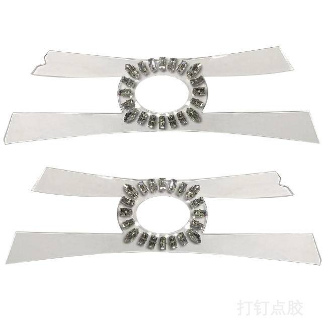Heart Shape Rhinestone Upper Transparent TPU Shoe Flower Heels and Sandals Accessories Shoe Material - Image 7