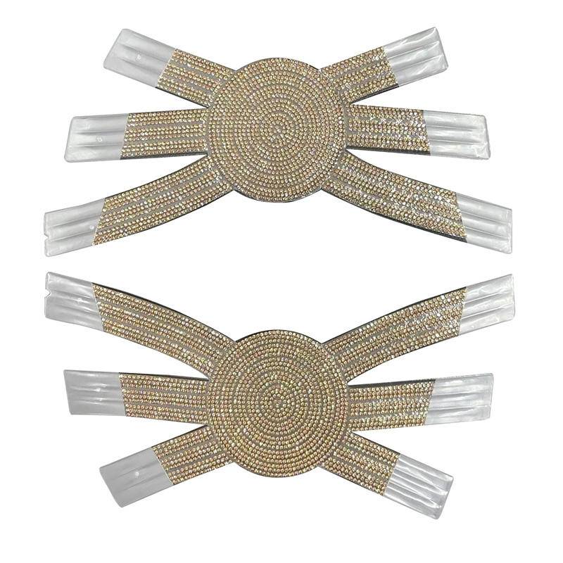 Rhinestones Diamond TPU Material Shining Fashion Shoes Decoration Body Stocking Accessories for Women's Shoes Slipper Upper - Image 4
