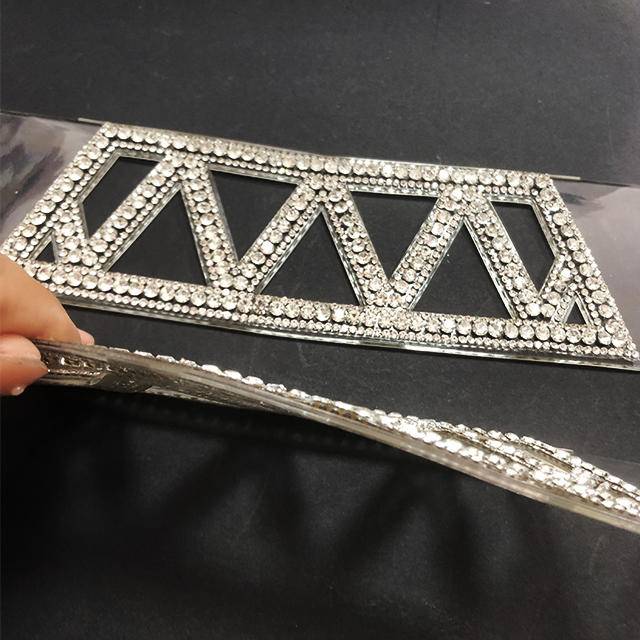 Customised Pu Material Decorative Rhinestone Shoes On Accessories For Women And Ladies Sandals High Heels Slippers Wholesale - Image 5