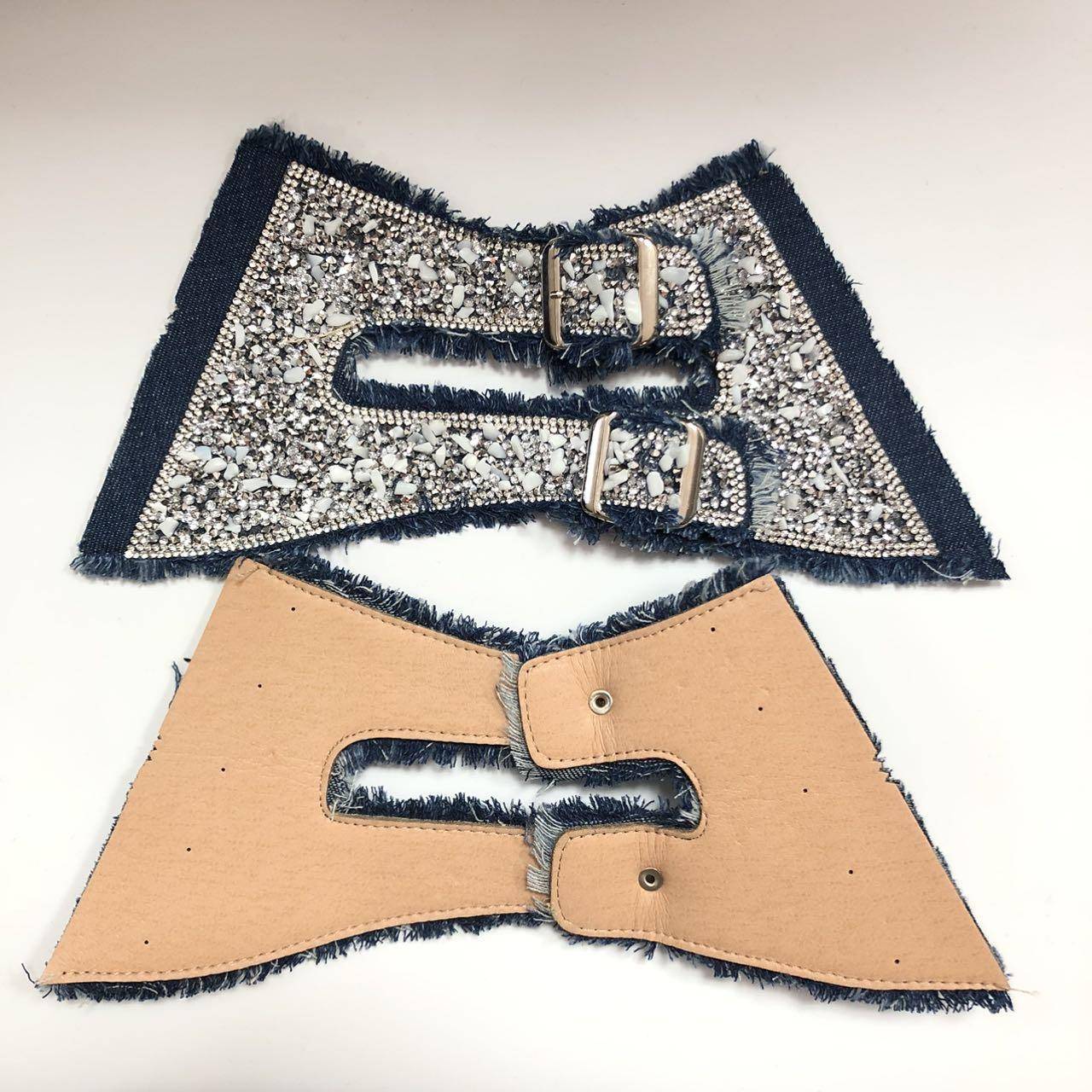 Wholesale Custom Fashion Accessories Shoe Buckle Sandals Vamp Rhinestone Rope Shoe Accessories