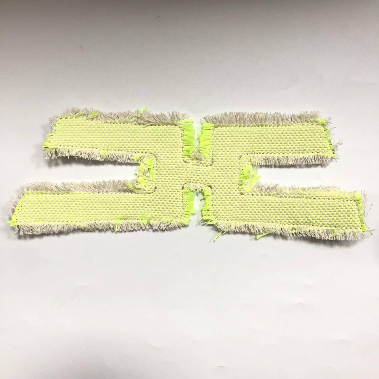 Customized Shining Faux Crystal Rhinestone Material Women's Sandal Upper Accessories Faux Denim Fabric Upper - Image 3