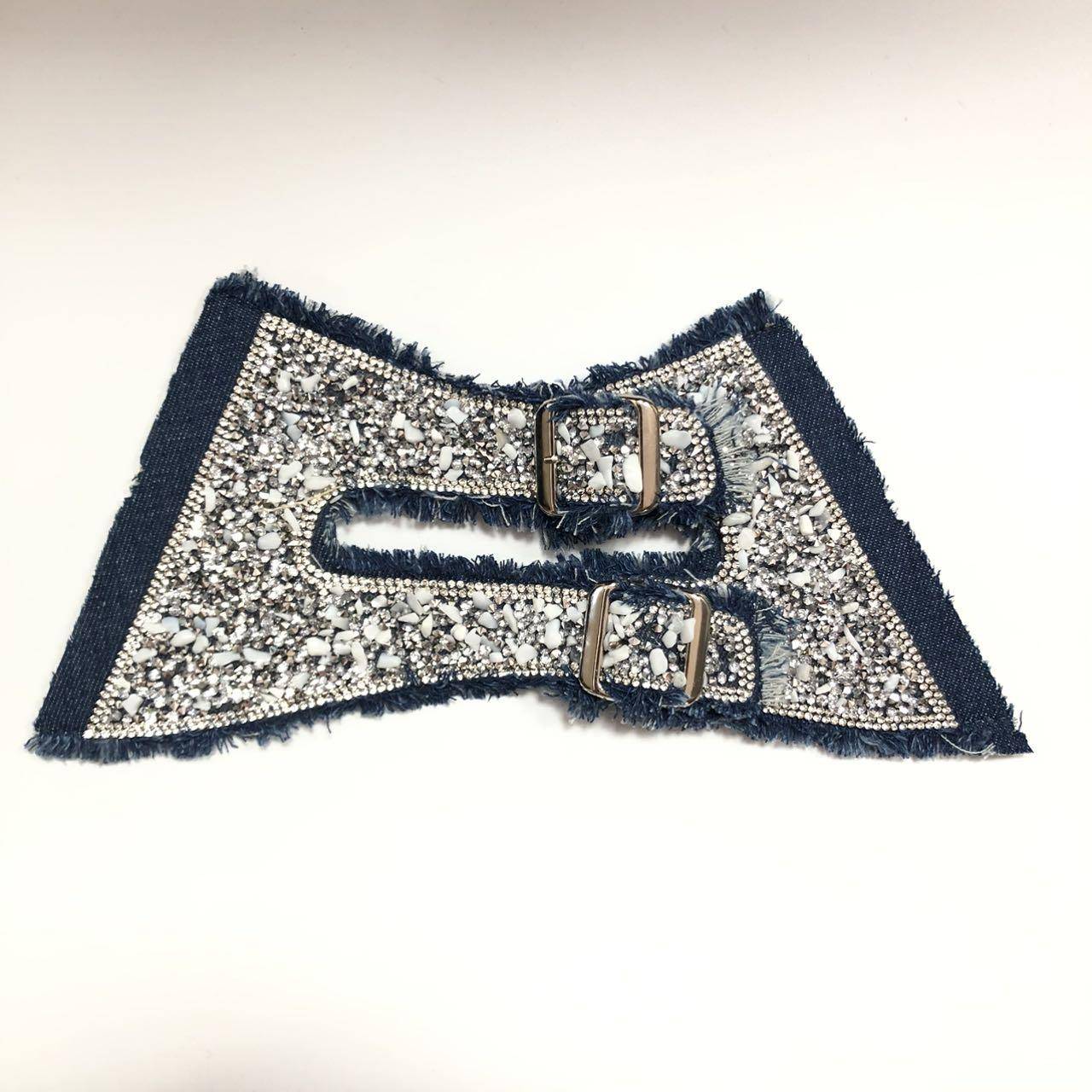 Wholesale Custom Fashion Accessories Shoe Buckle Sandals Vamp Rhinestone Rope Shoe Accessories - Image 5