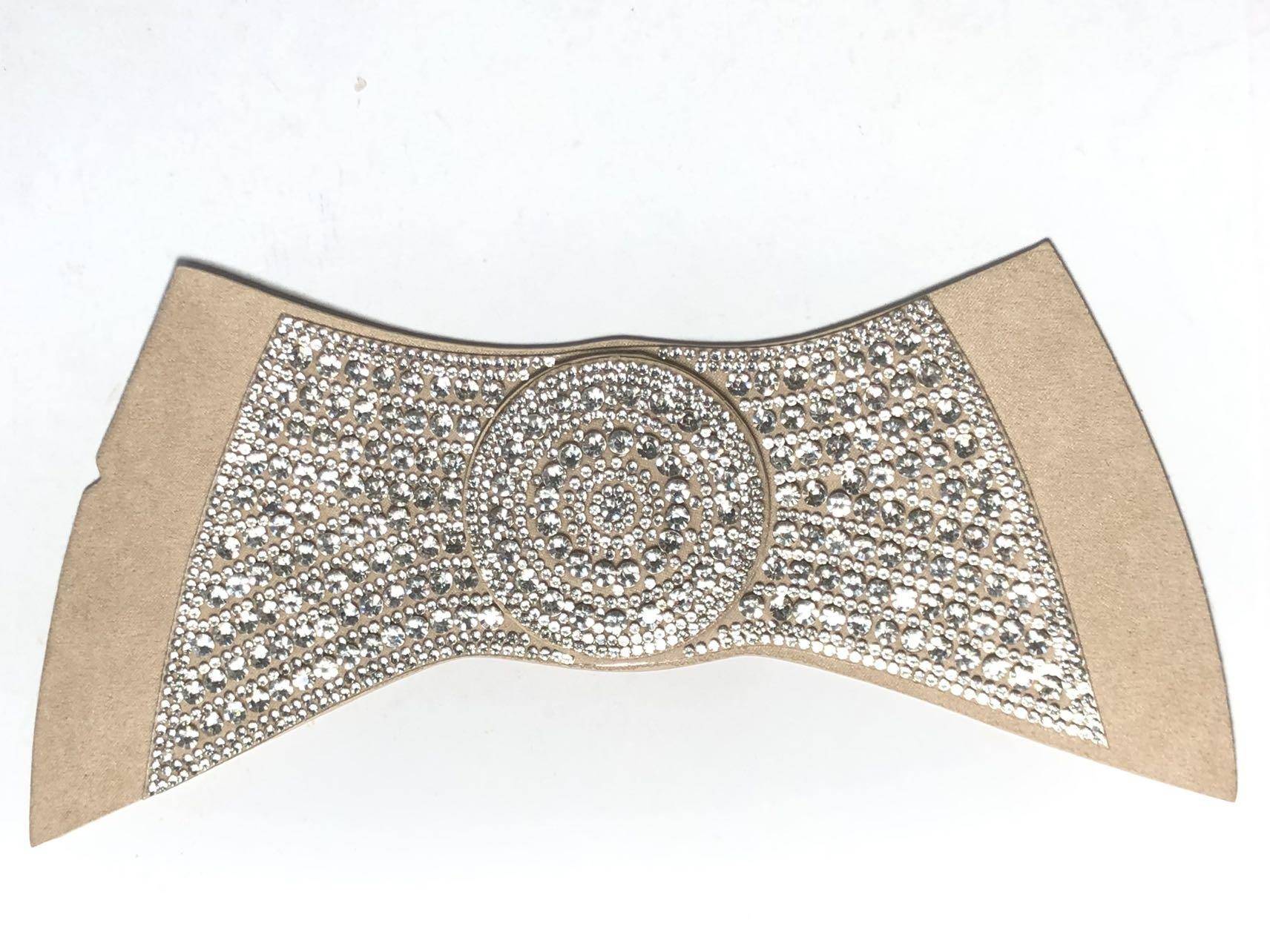 Customized Shiny Metal Chain Shoelaces with Buckle and Rhinestone Decorations for Shoes