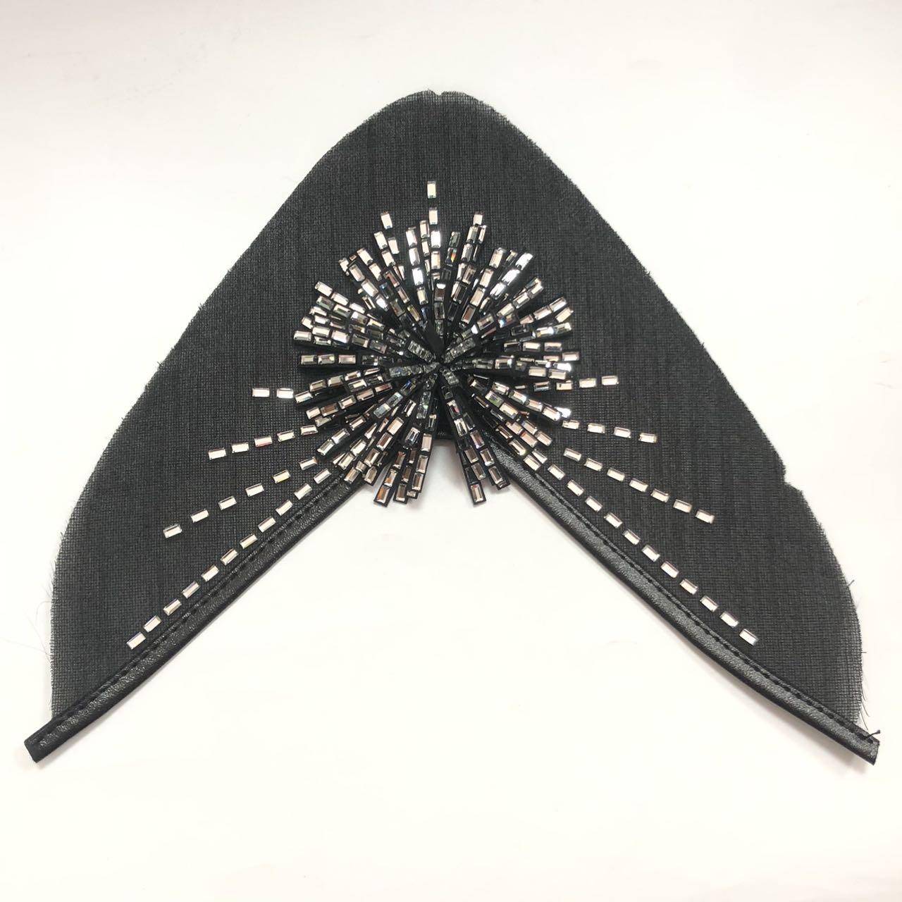 Semi-finished Upper Sandals Slippers Crystal Rhinestone Mesh Butterfly Buckle Point Toe Flat Shoe Accessories - Image 3