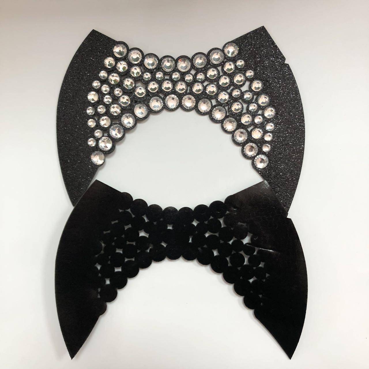 Sandal Shoes Upper Rhinestone Mesh Fashion Accessories Factory Direct Sales