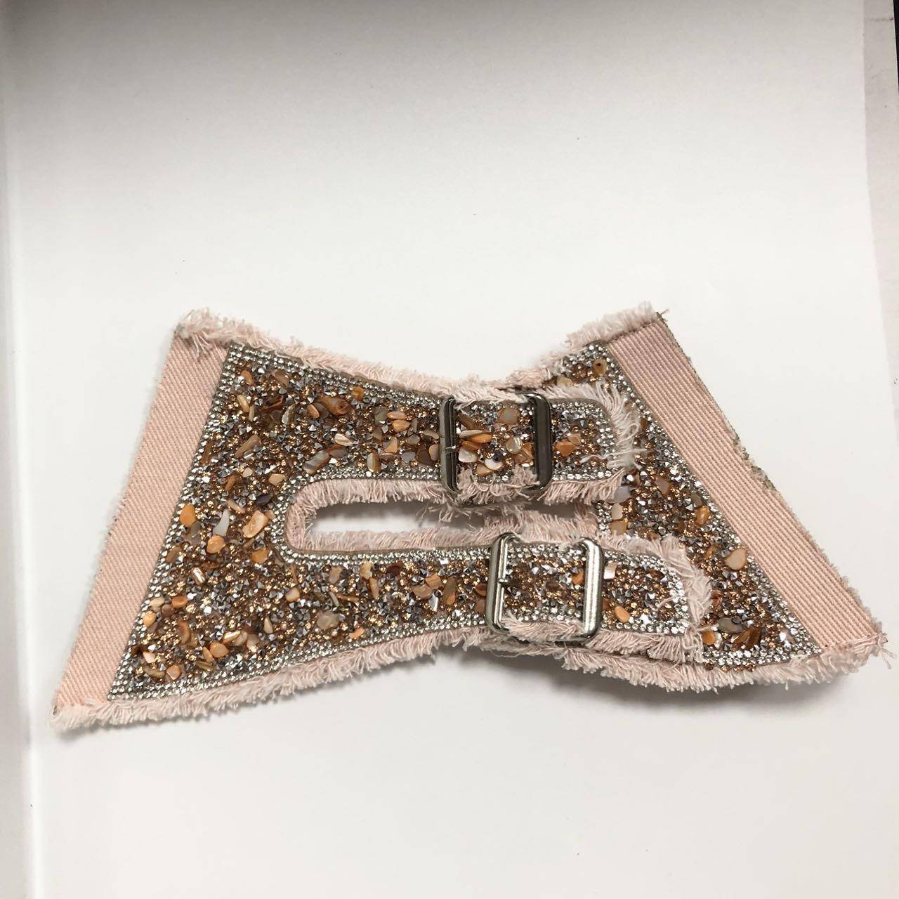 Wholesale Custom Fashion Accessories Shoe Buckle Sandals Vamp Rhinestone Rope Shoe Accessories - Image 4