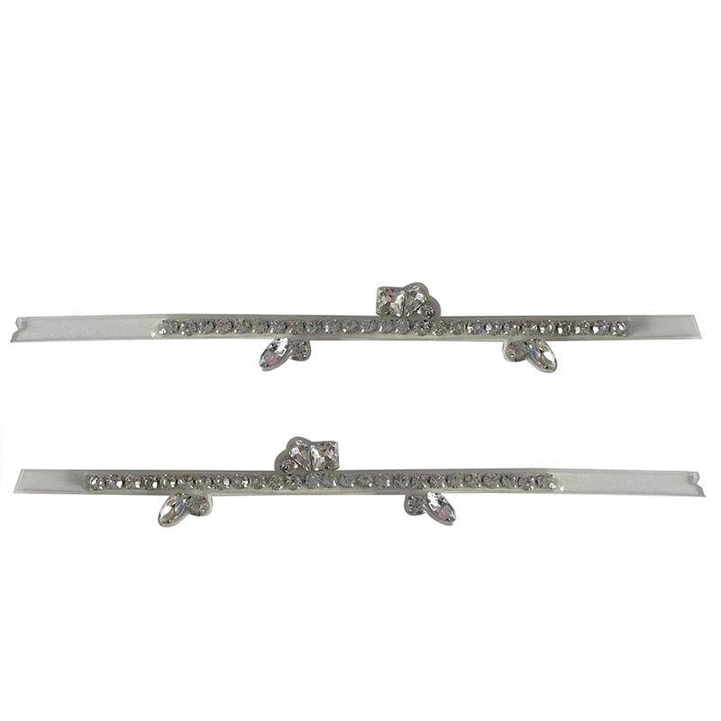 Wholesale Rhinestone Strips Special Shape Transparent Sandal Upper High-heel Slipper Accessories - Image 4