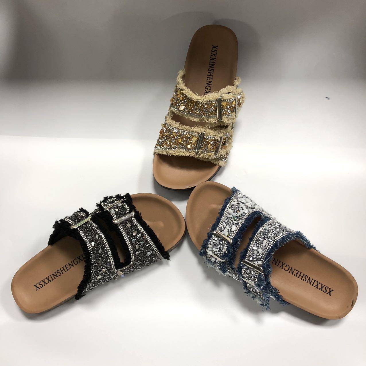 Wholesale Custom Fashion Accessories Shoe Buckle Sandals Vamp Rhinestone Rope Shoe Accessories - Image 2