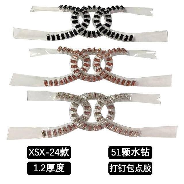 Transparent Nail PU Material Upper Fashionable All-Match Shoe Uppers