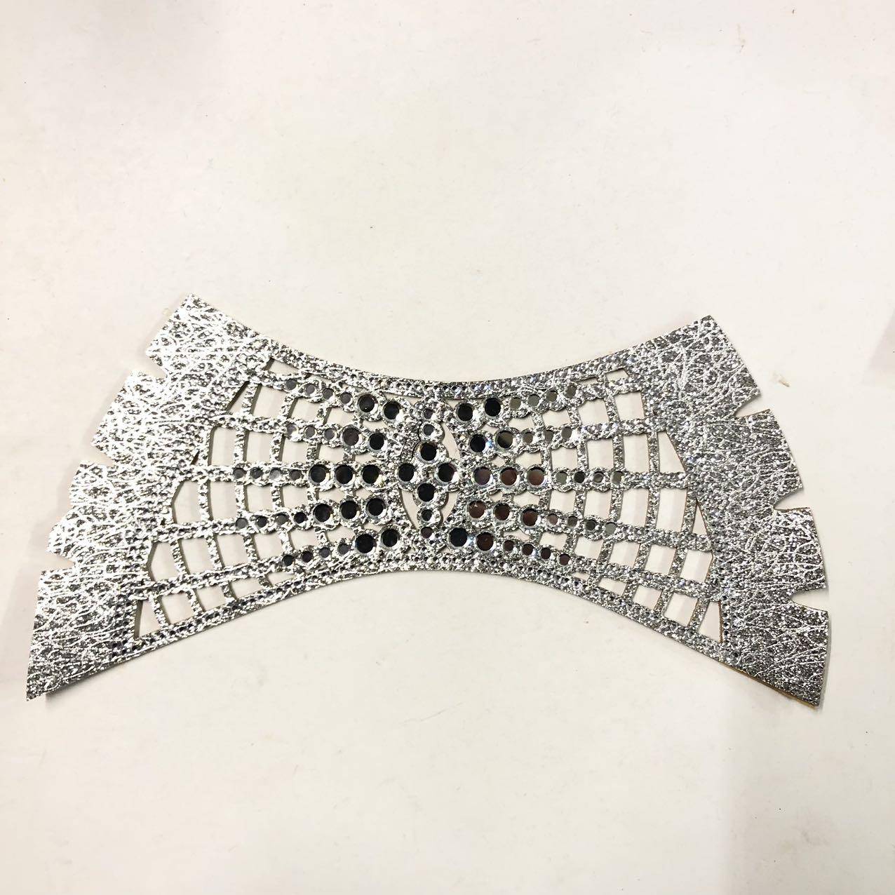 Best-Selling Summer Sandal Semi-Finished Shoe Upper with Shiny Rhinestone PU Material Breathable & Comfortable - Image 5