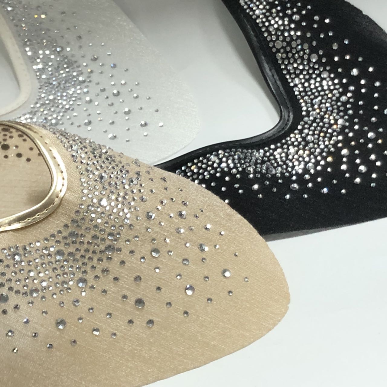 Factory Direct Sales TPU Glass Rhinestone Upper Fashion Sandal Accessories High Heel Shoe Flower Shoe Material - Image 4