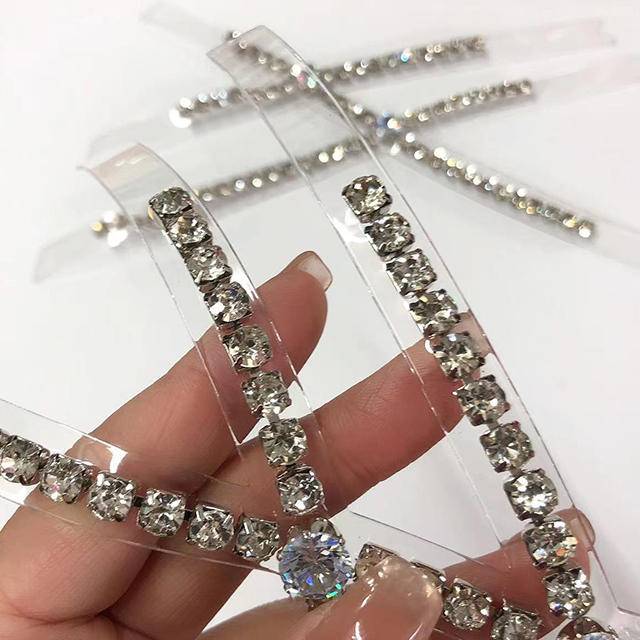 Fashion-Forward TPU Rhinestone Acrylic Upper Wear-Resistant with Transparent Toe-Shoe Decorations Accessory - Image 5