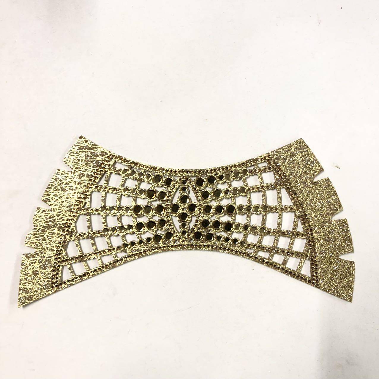 Best-Selling Summer Sandal Semi-Finished Shoe Upper with Shiny Rhinestone PU Material Breathable & Comfortable - Image 3