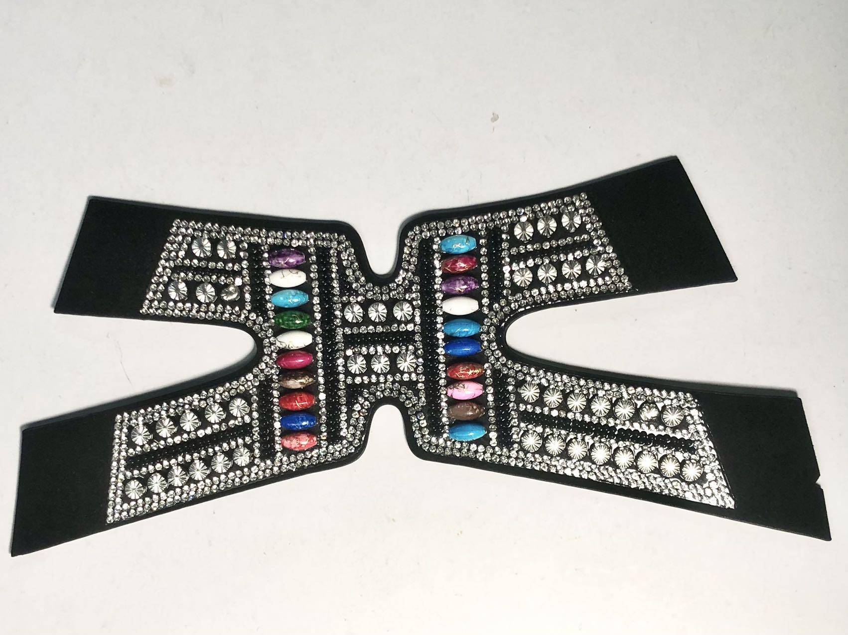 Luxury Fashionable Pearl Rhinestone Customized Women's Slippers with Summer Shoe Accessories Decals Upper - Image 4