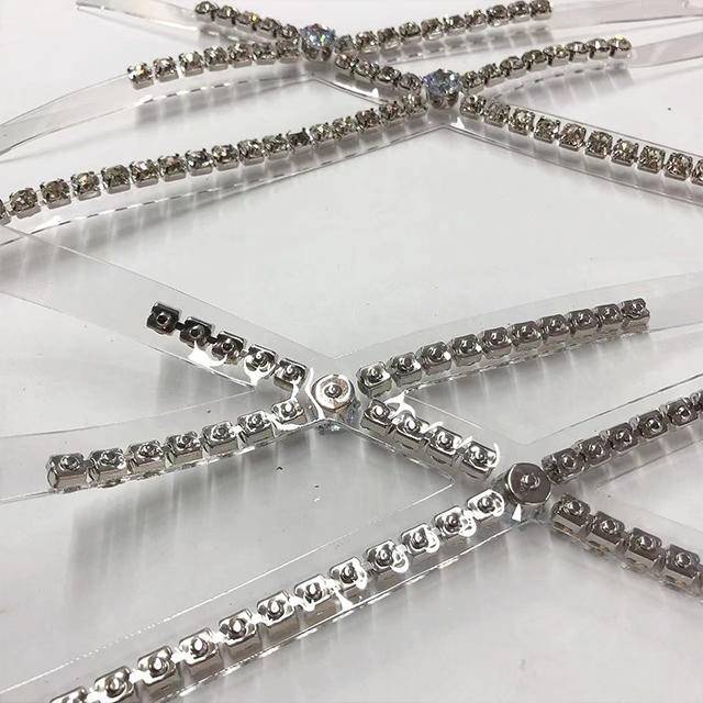 Fashion-Forward TPU Rhinestone Acrylic Upper Wear-Resistant with Transparent Toe-Shoe Decorations Accessory - Image 4