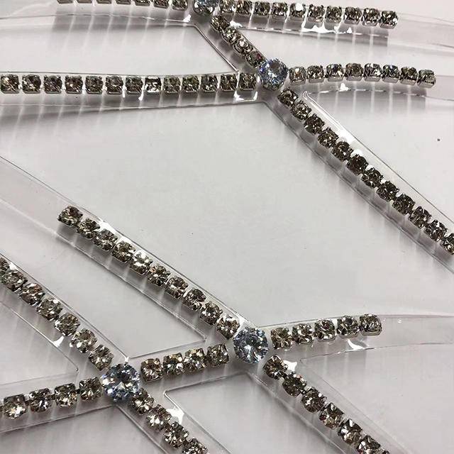 Fashion-Forward TPU Rhinestone Acrylic Upper Wear-Resistant with Transparent Toe-Shoe Decorations Accessory - Image 3