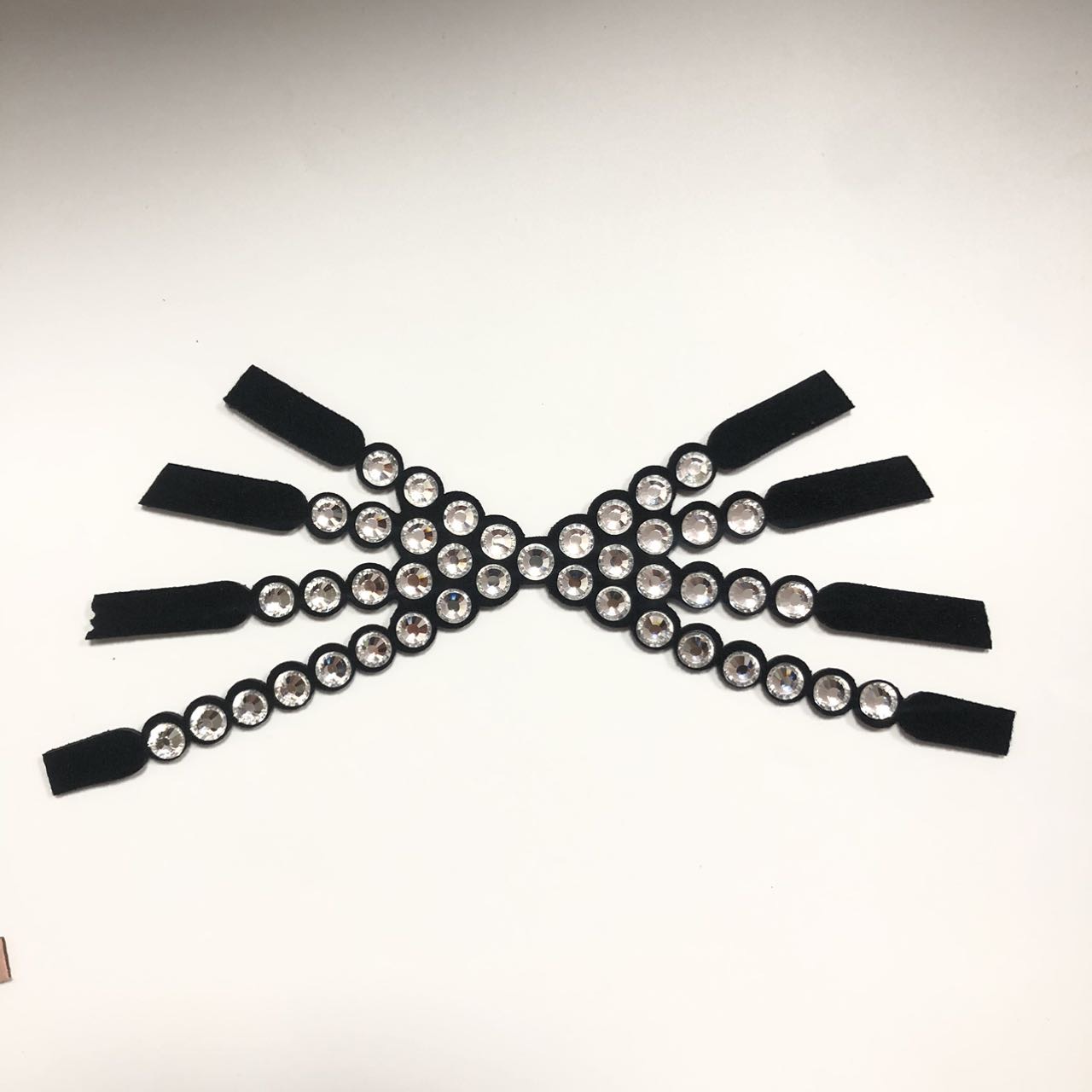 Shoes Upper with hot-fix rhinestones shoe accessories rhinestone stickers and auxiliary materials Factory direct supply - Image 4