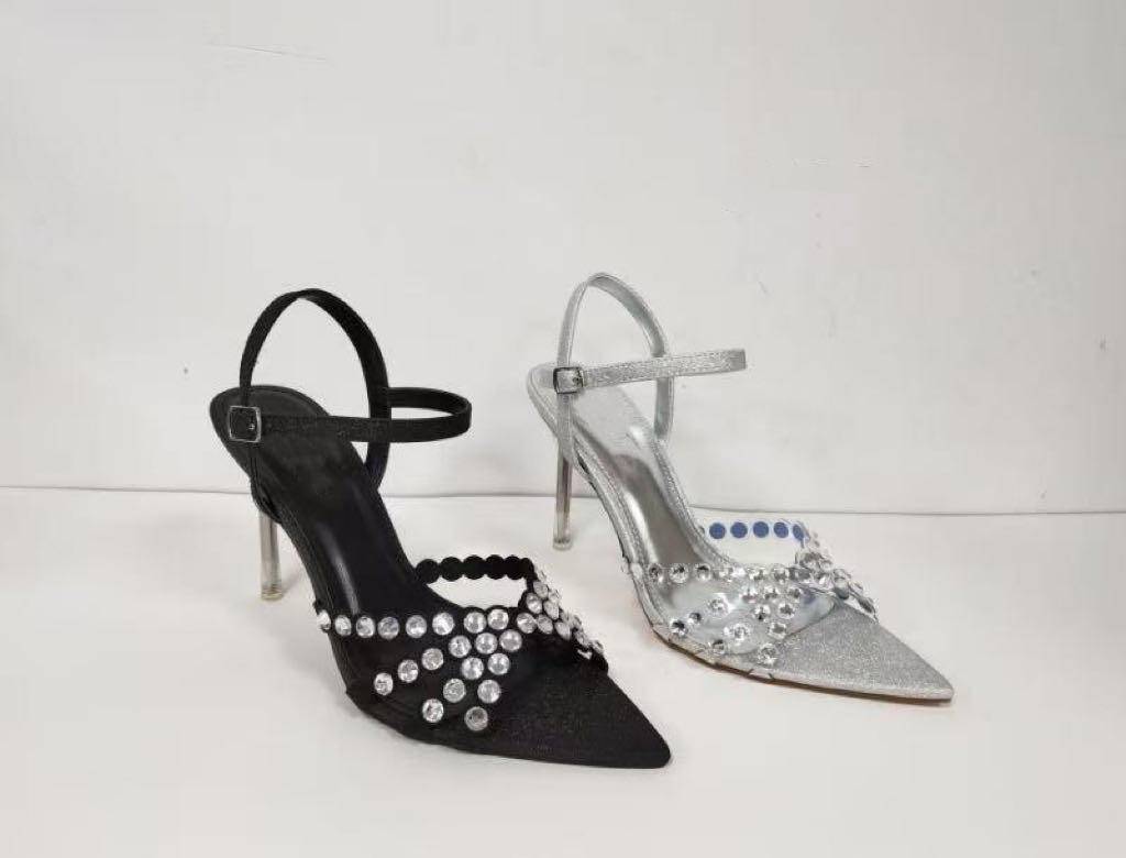 Shoes Upper with hot-fix rhinestones shoe accessories rhinestone stickers and auxiliary materials Factory direct supply - Image 2