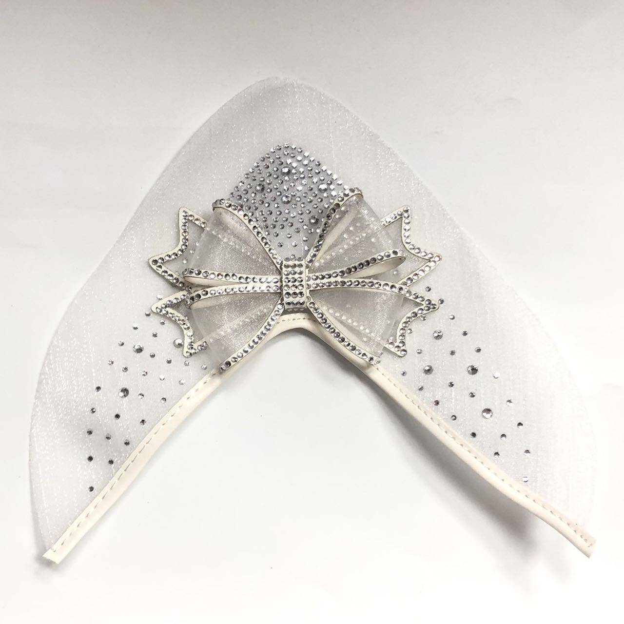 Lady Shoe Upper of Sandals with Crystal Rhinestone Top Pointed Lady Shoe Upper Woven Shoe Shoes Accessories Vamp - Image 4
