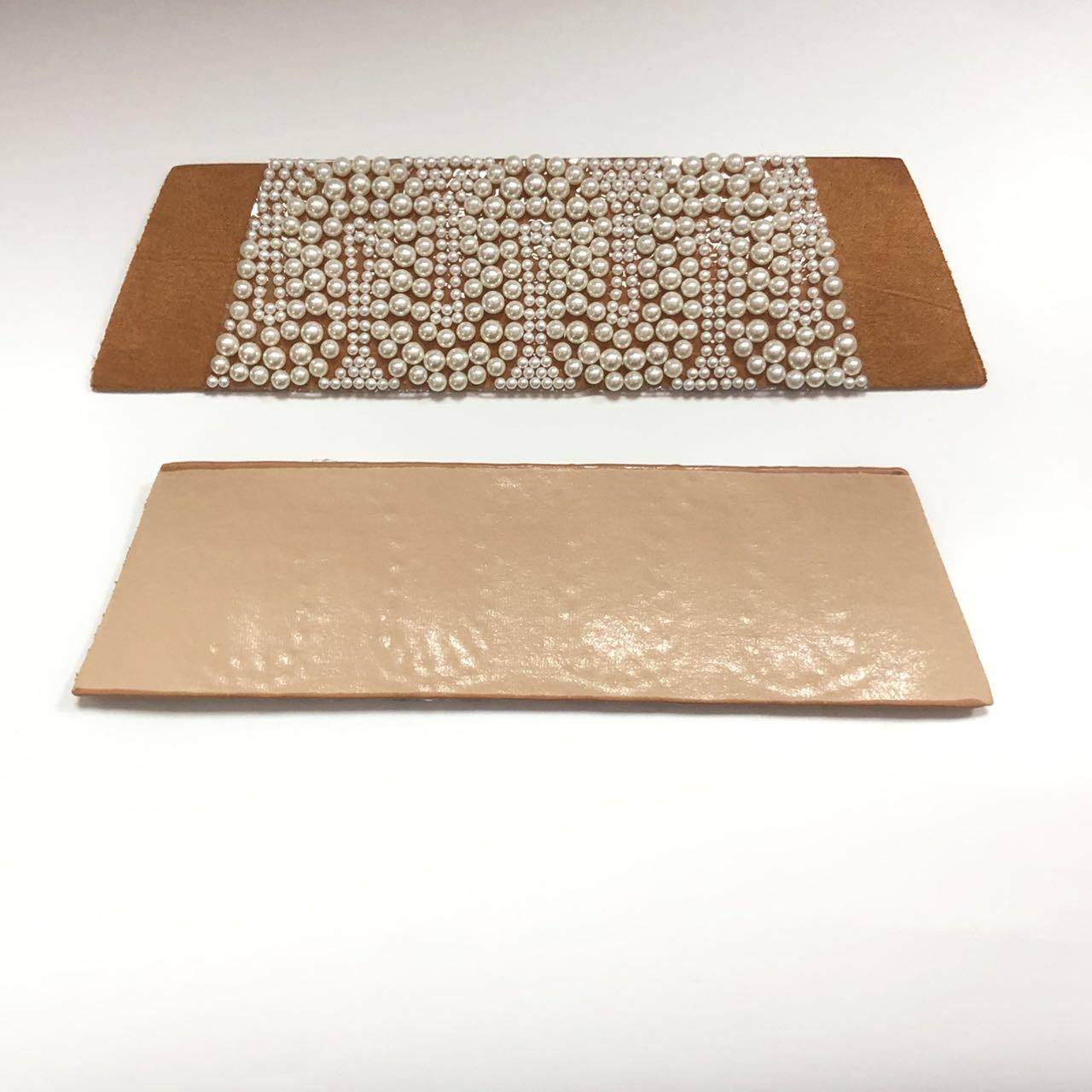 Semi Finished Shoe Uppers Material Plastic Pearls Glass Rhinestone Diamond Decorative for Sandals/slipper