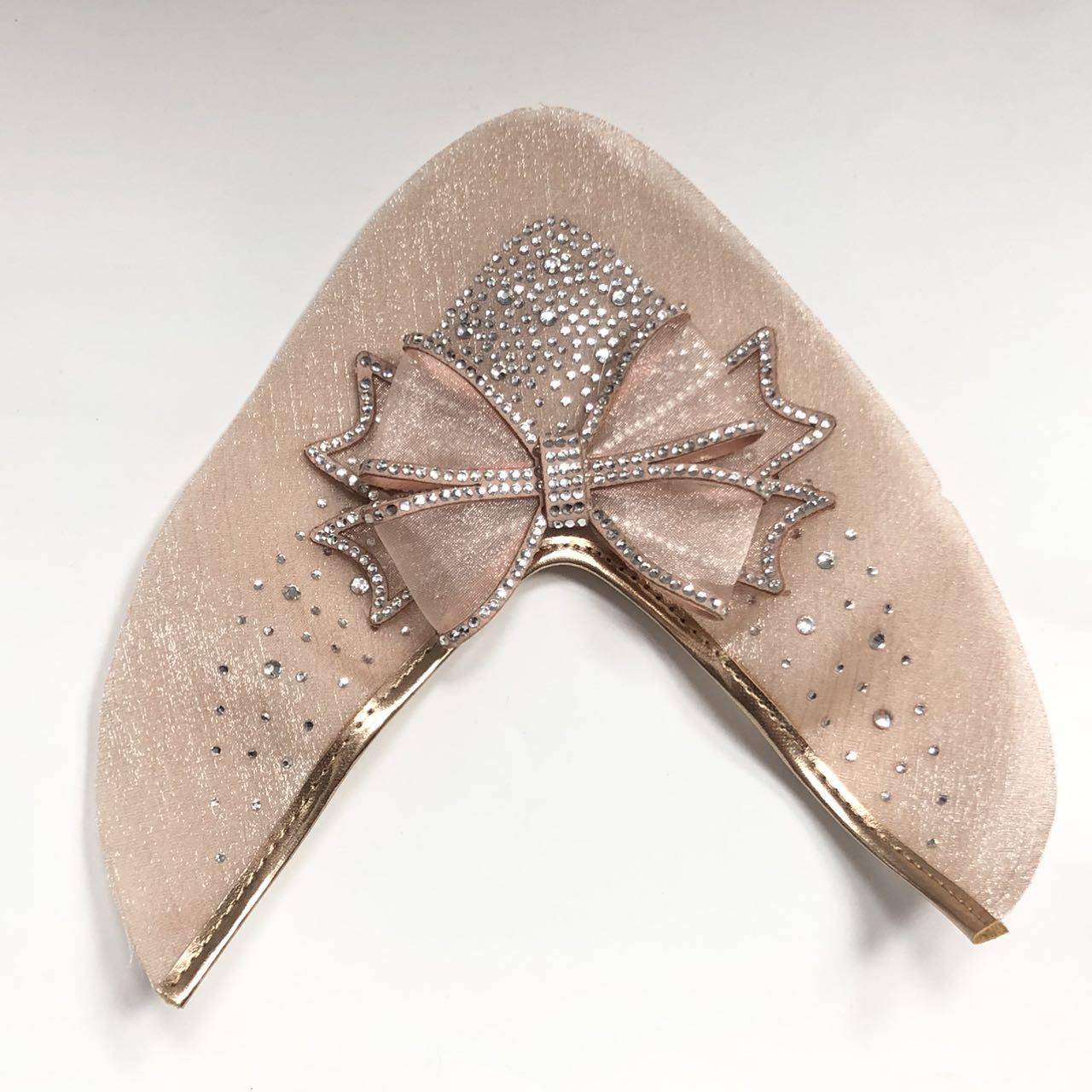 Lady Shoe Upper of Sandals with Crystal Rhinestone Top Pointed Lady Shoe Upper Woven Shoe Shoes Accessories Vamp - Image 2