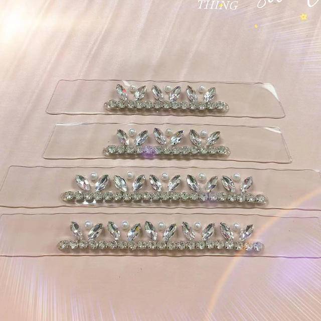 Wholesale Cheap Tpu Transparent Upper Shoes for Sandals Slipper Semi-finished Shoes Accessories by Crystal Rhinestone - Image 6