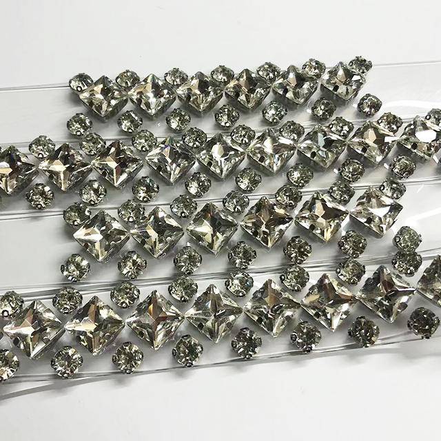 New Arrivals Rhinestone Shoes Upper Trimming Welt Ornament Vamp for Shoes Upper - Image 4