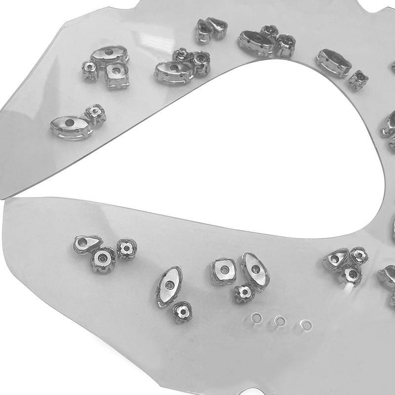 New Arrivals Rhinestone Shoes Upper Trimming Welt Ornament Vamp for Shoes Upper Lady Sandals Chinelas - Image 5