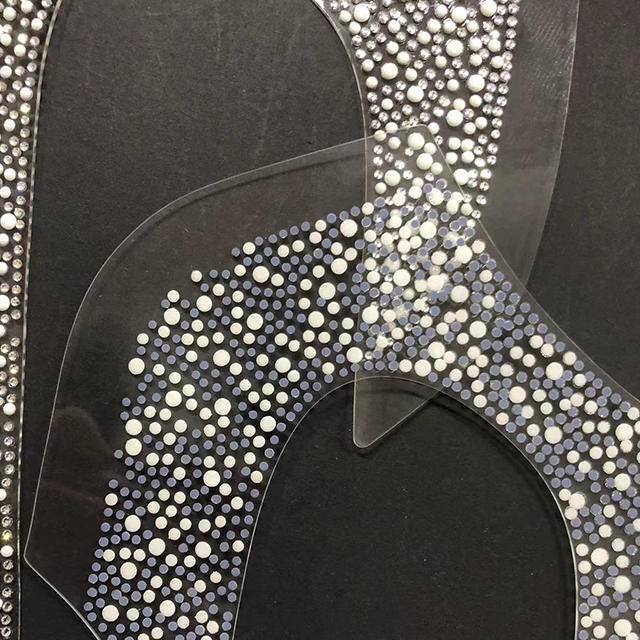 Transparent TPU Rhinestone Upper Fashionable Versatile Sandal Slippers Shoe Decorations - Image 6