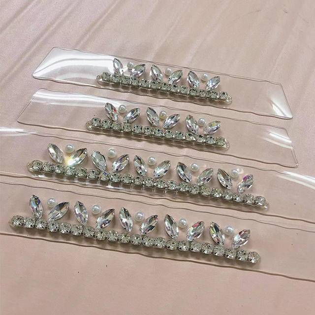 Wholesale Cheap Tpu Transparent Upper Shoes for Sandals Slipper Semi-finished Shoes Accessories by Crystal Rhinestone - Image 4