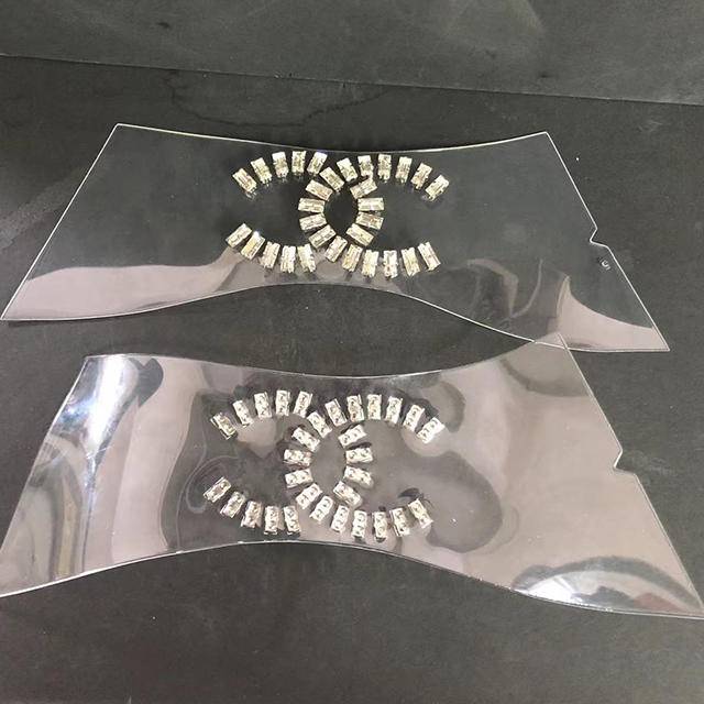 Women's Sandals Slippers Shoe Uppers Glass Sparkling Diamond Rhinestone Hot Stamping Decorative Style - Image 4