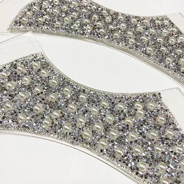 Transparent TPU Rhinestone Upper Fashionable Versatile Sandal Slippers Shoe Decorations - Image 3