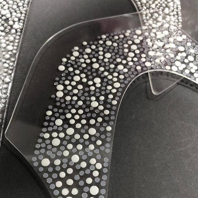Transparent TPU Rhinestone Upper Fashionable Versatile Sandal Slippers Shoe Decorations - Image 2