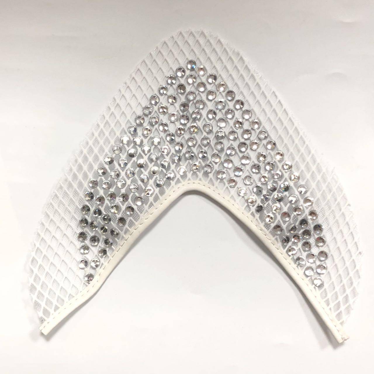 Hot-sale Mesh Rhinestone Upper Women's Shoes with Toe Accessories for Sandals and Slippers Semi-finished Products - Image 5