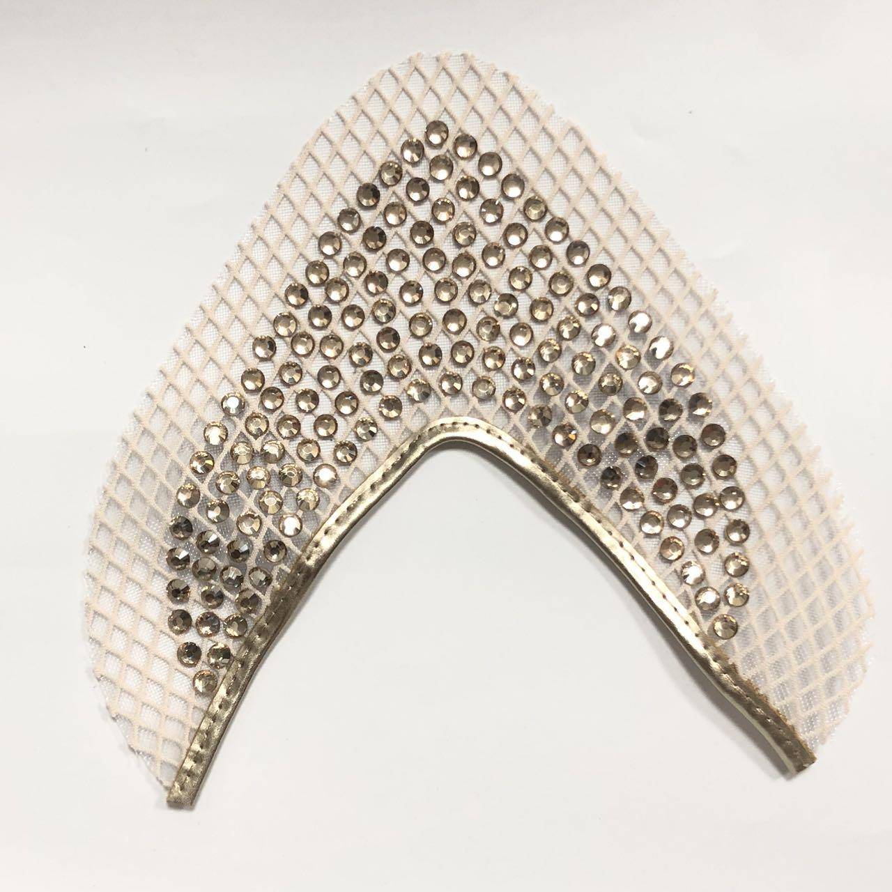 Hot-sale Mesh Rhinestone Upper Women's Shoes with Toe Accessories for Sandals and Slippers Semi-finished Products - Image 4