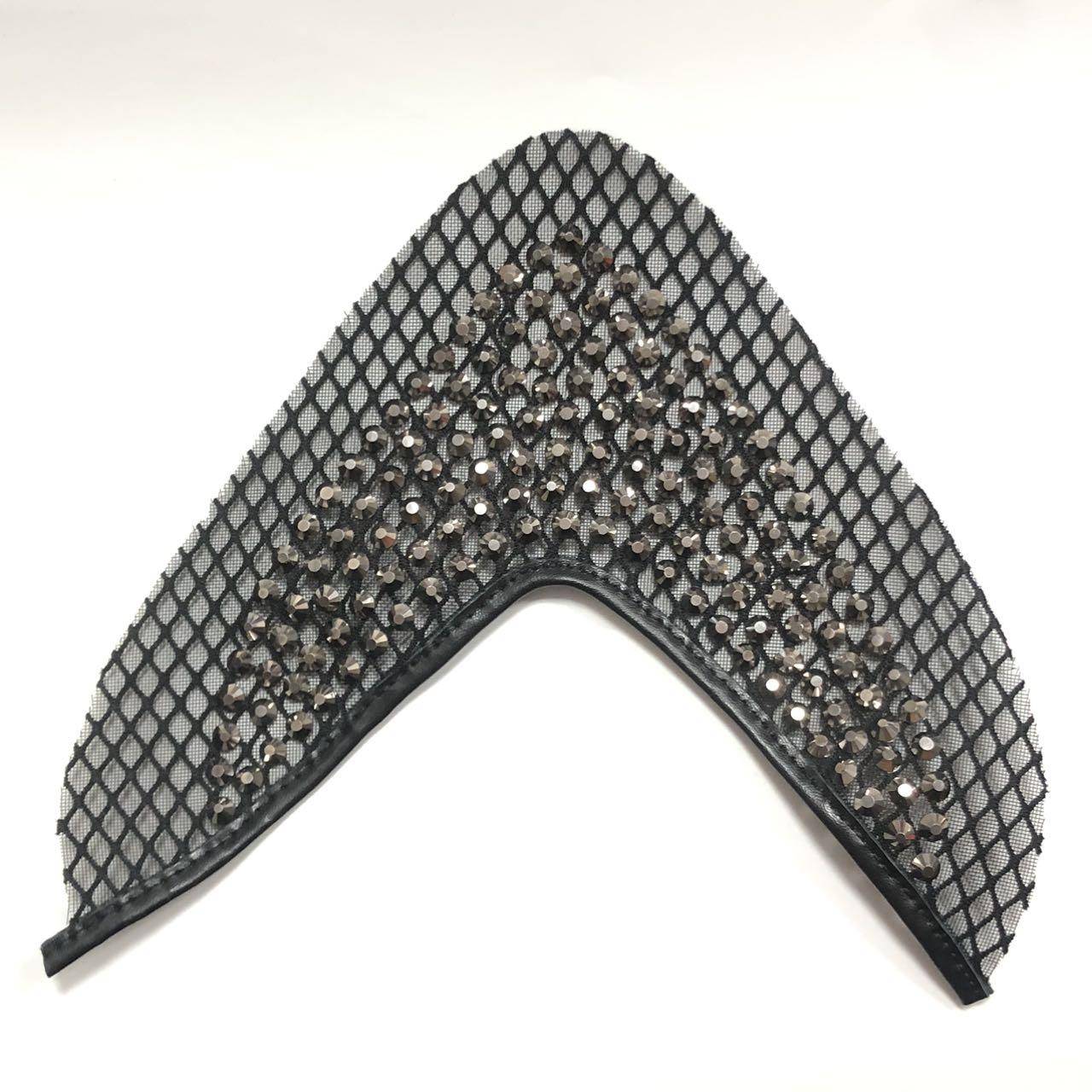 Hot-sale Mesh Rhinestone Upper Women's Shoes with Toe Accessories for Sandals and Slippers Semi-finished Products - Image 3