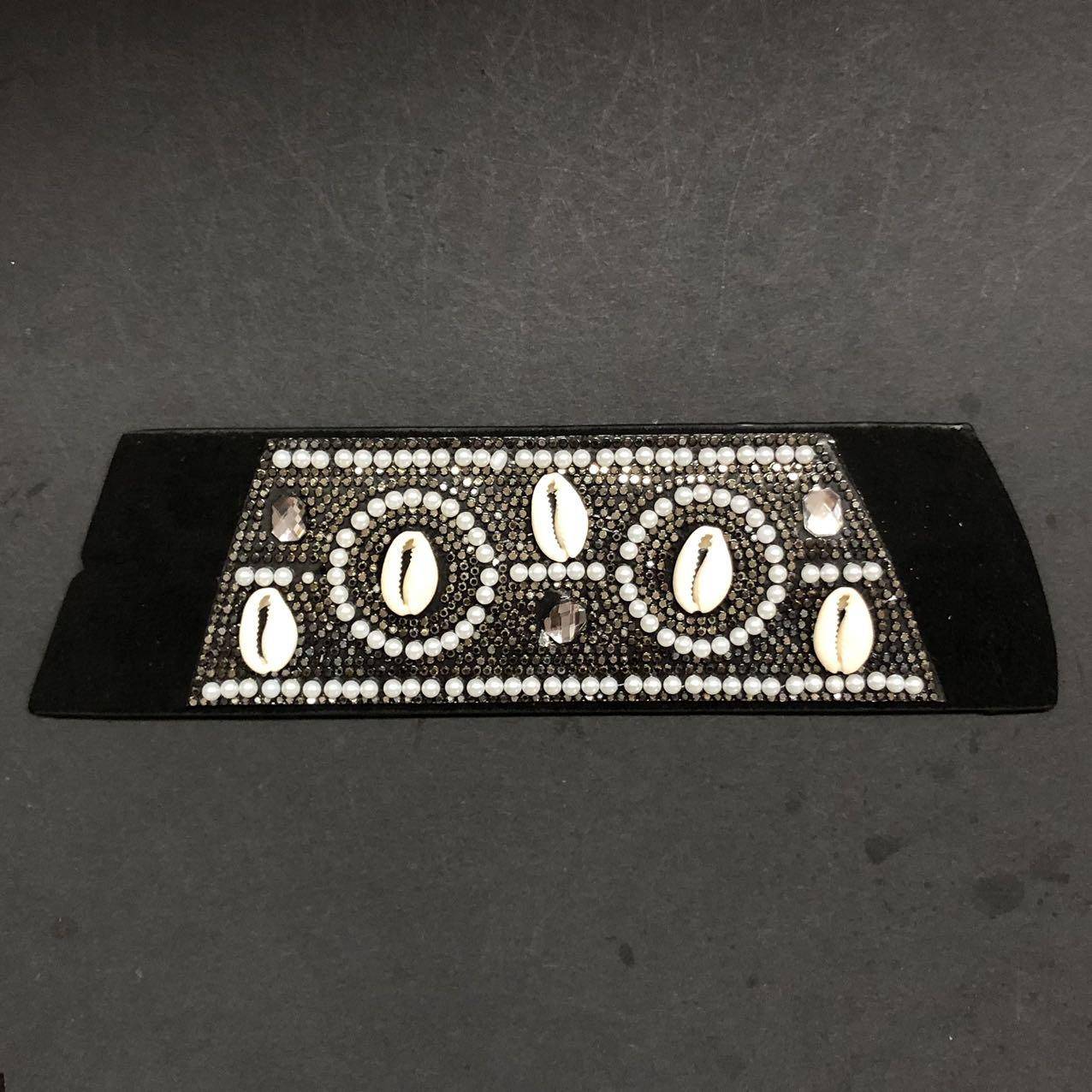 Customized Women's Beach Double Button Rhinestone PU Sandals and Slippers with Breathable Comfortable Shoe Uppers - Image 2