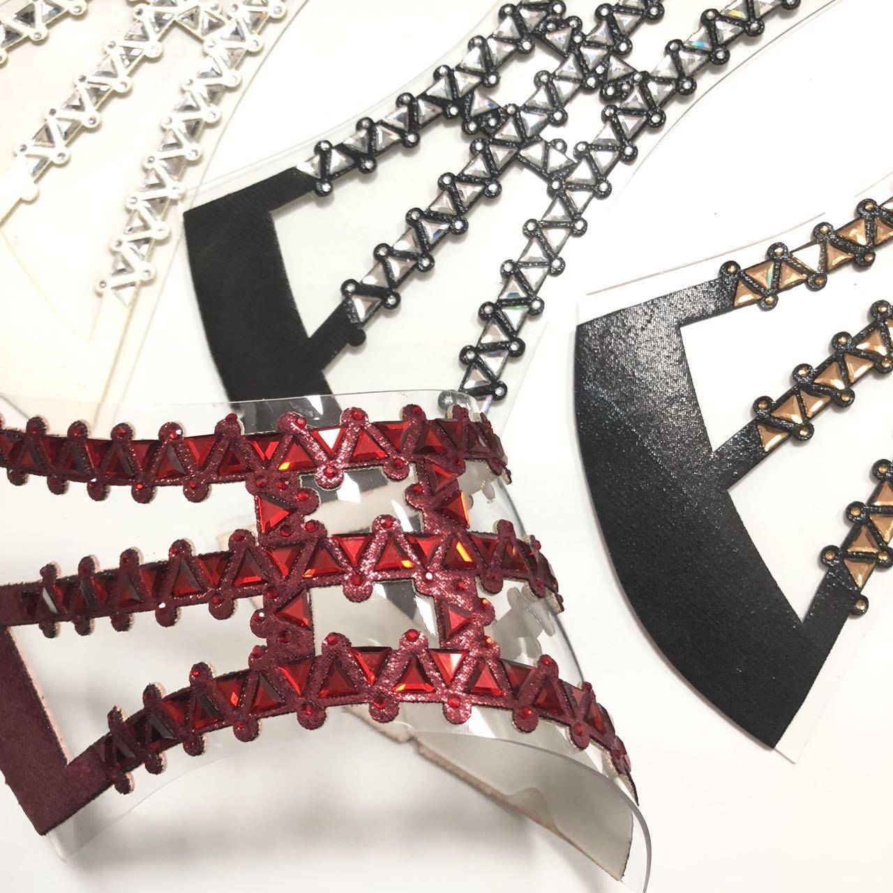 Fashionable Wear-resistant Shoe Upper Diamond-set Slipper Head Sandal Decoration Rhinestone Glass Upper High Heel Accessories - Image 6