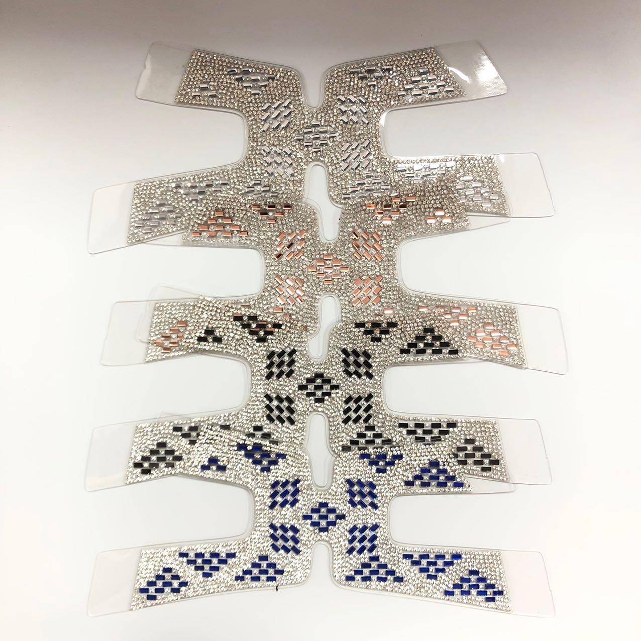 Custom Sandra Rella Women Slippers Strips Belt Decoration Accessories Rhinestones Crystal Shoe Uppers