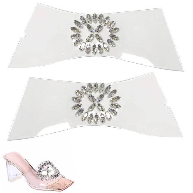 Sandals and slippers shoe uppers with rhinestones hot-fix rhinestones rhinestone stickers Factory direct supply