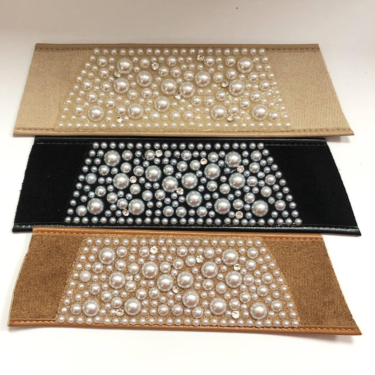 New Trendy Ethnic Style Multi-Element Rhinestone Bead Cold Slippers Semi-Finished Shoe Uppers with Stylish Decoration