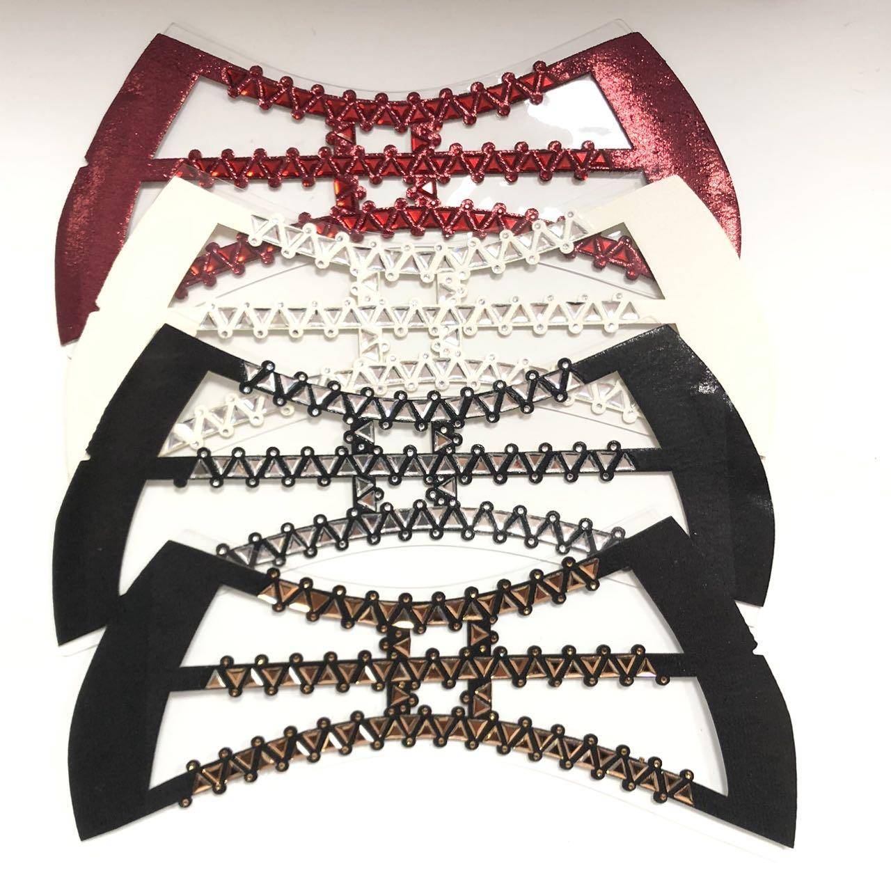 Fashionable Wear-resistant Shoe Upper Diamond-set Slipper Head Sandal Decoration Rhinestone Glass Upper High Heel Accessories