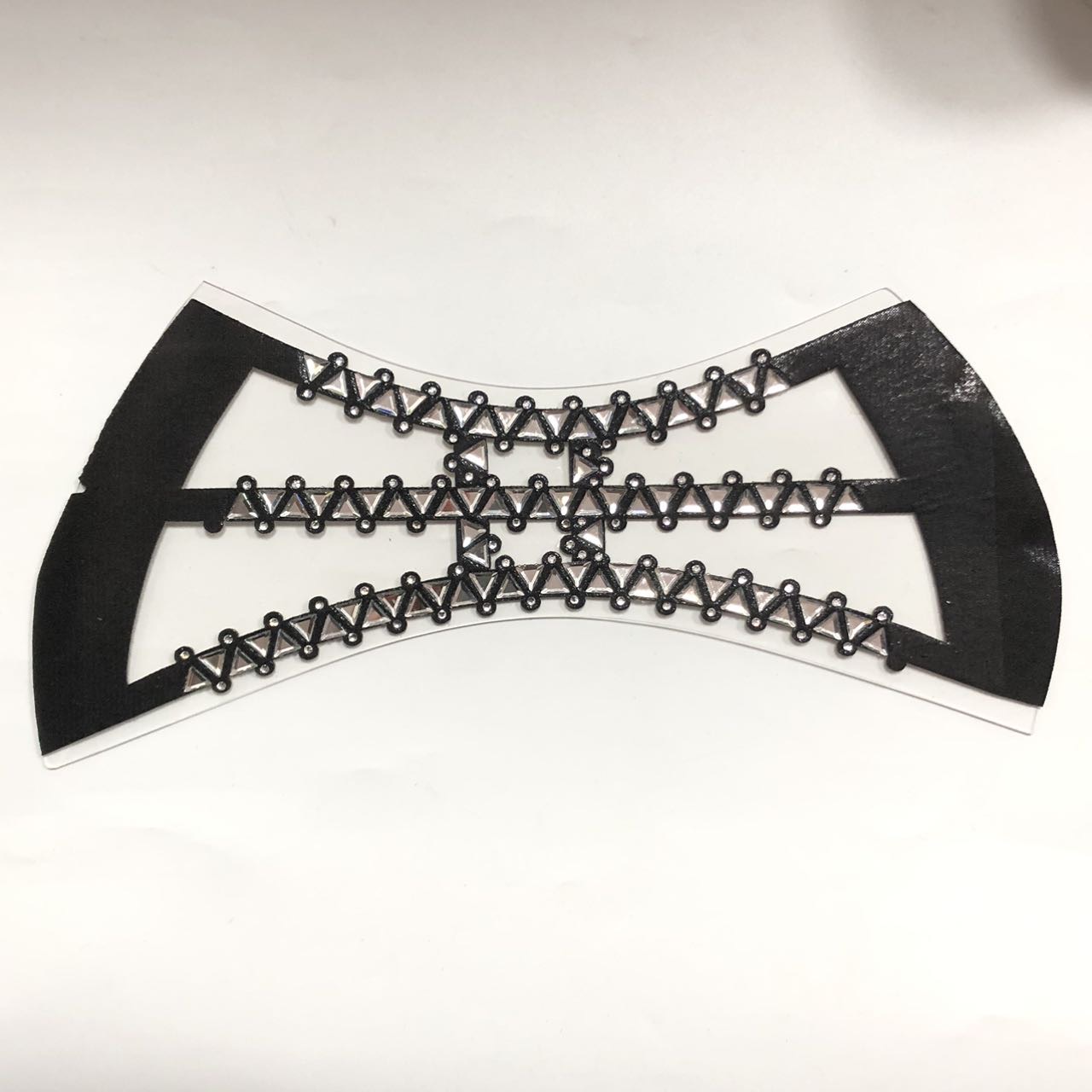 Fashionable Wear-resistant Shoe Upper Diamond-set Slipper Head Sandal Decoration Rhinestone Glass Upper High Heel Accessories - Image 4