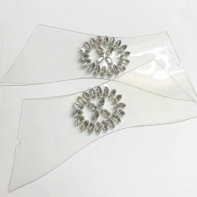 Sandals and slippers shoe uppers with rhinestones hot-fix rhinestones rhinestone stickers Factory direct supply - Image 5